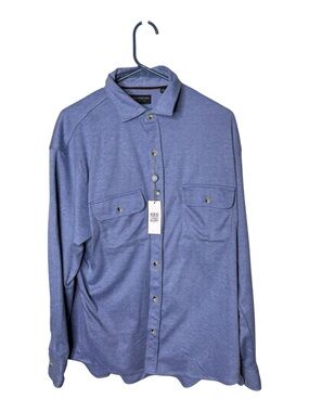 Tailorbyrd Blue Large Long Sleeve Button-Down Shirt